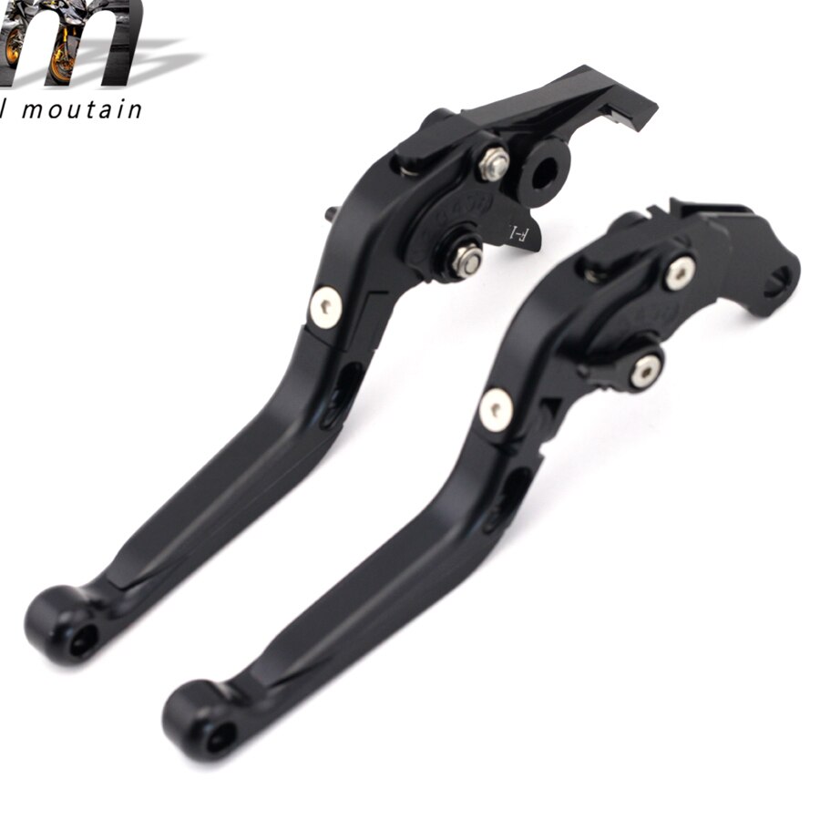Front Rear Brake Lever For SUZUKI UH125 UH150 UH200 AN250 AN400 AN400Z Burgman Motorcycle Accessories CNC Extendable: Black
