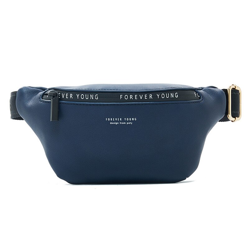 Femmes Streetwear Fanny Pack multi-fonction taille et poitrine sac dames hanche ceinture sac femme sac à bandoulière taille Pack dames pochette: Navy