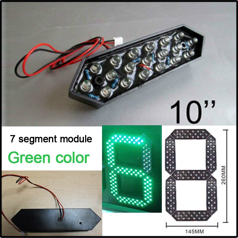 10" green color digita numbers module,led signs,RF controller,led date & time & day display,led panel,led countdown display