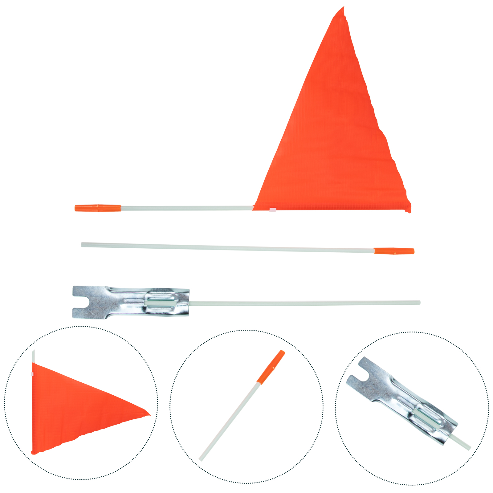 Drapeau de sécurité pour vélo, fanion de sécurité pour véhicule, cadres de drapeau d'équitation, drapeau extérieur, poteaux d'affichage, équipement de cyclisme