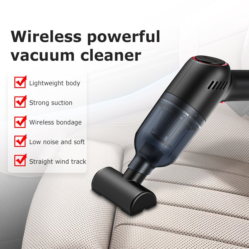 Household Vacuum Cleaner Mini Handheld Auto Mites Removal Vacuum Cleaner with 4500Pa Powerful Suction For Home & Car & Office