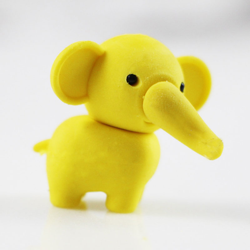 1Pcs Leuke Cartoon Mooie Olifant Gum Kinderen Leren Briefpapier Prijzen Kawaii Schoolspullen Papelaria