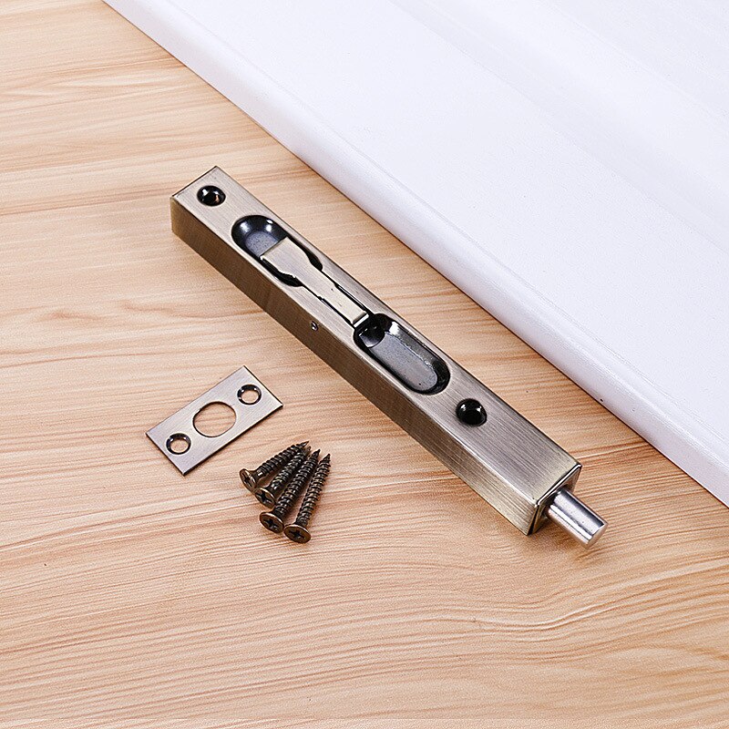 6 inch Stainless Steel Hidden Door Bolt Security Guard Door Latch Sliding Door Lock Bathroom Bolt Dust Proof Hardware: 2