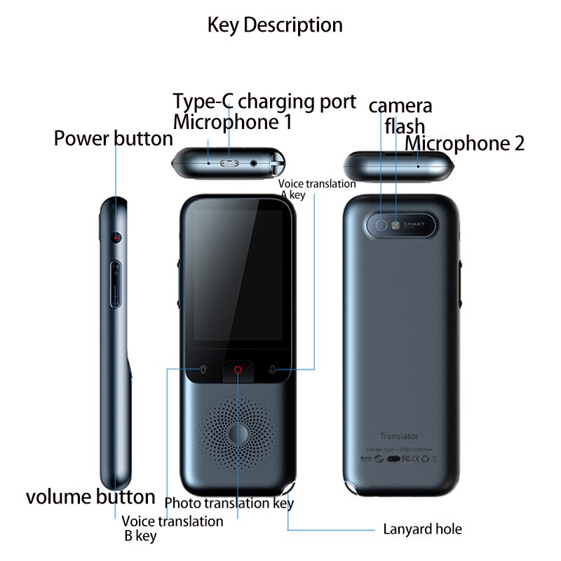 T11 ligent Voice Translator Simultaneous Online Translation 138 Languages ​​WIFI Translator