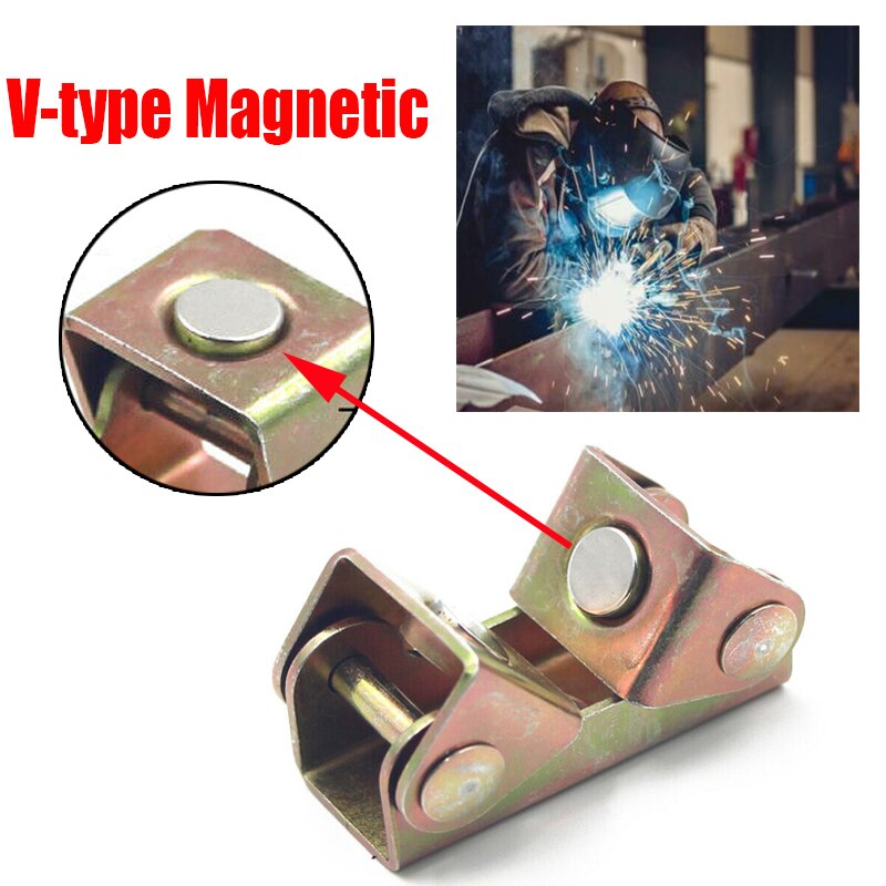 Magnetische V-Type Klemmen V-Vormige Magnetische Lassen Houder Lassen Armatuur Verstelbare Magnetische V-Pads Sterke Hand tool Armatuur