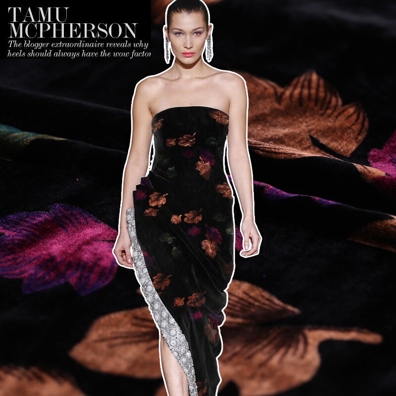 Utskrift siden sammet tyg utskrift guld sammet tyg cheongsam klänning sammet tyg kinesiskt siden tyg siden tyg