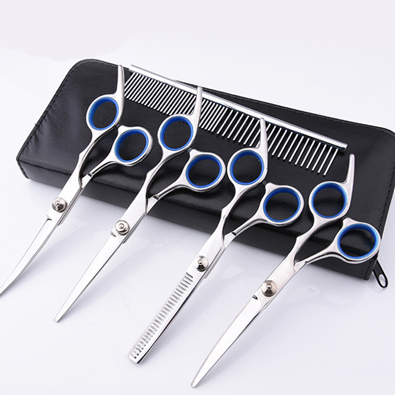 6" pet grooming scissors Cutting scissor&curved scissor&thinning Shears for dog grooming scissors cat