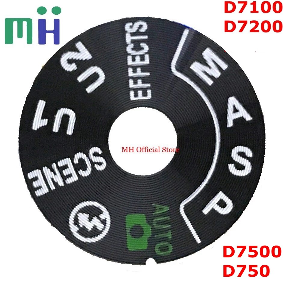 Voor nikon  d7100 d7200 d7500 d750 bovenklep modusknop knop vel kap camera reparatie reserveonderdeel eenheid