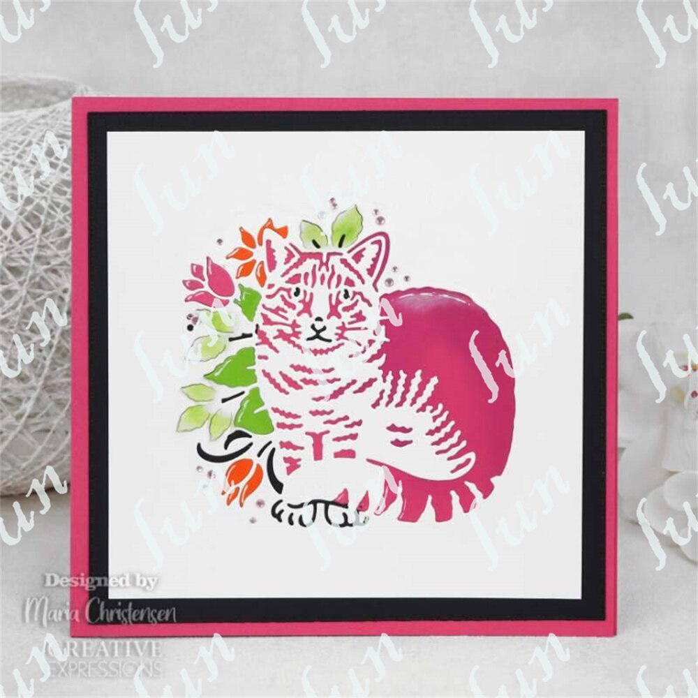 Diy 2022 Tiger Elephant Mermaid Wolf Butterfly Bunny Craft Dies Handmade Make Scrapbooking Paper Card Coloring Punch Stencil