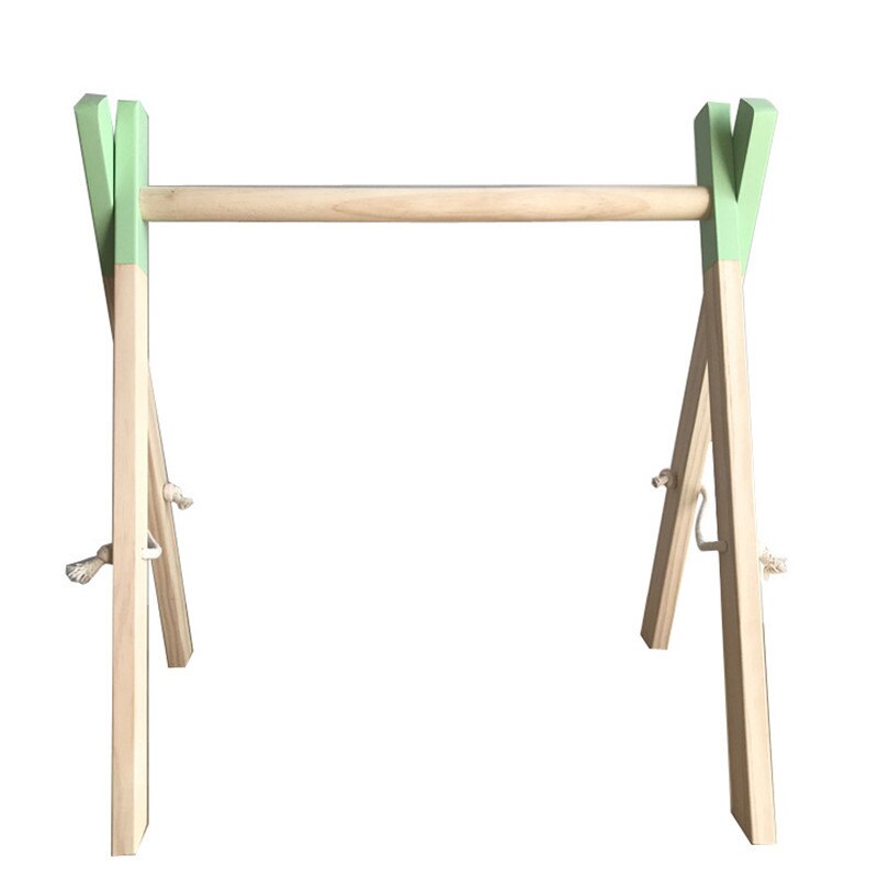 Nordic Houten Baby Gym Accessoires & Play Gym Rammelaar Speelgoed Set Frame Nursery Decor Montessori Sensory Speelgoed Babyrammelaars Beste: Mint