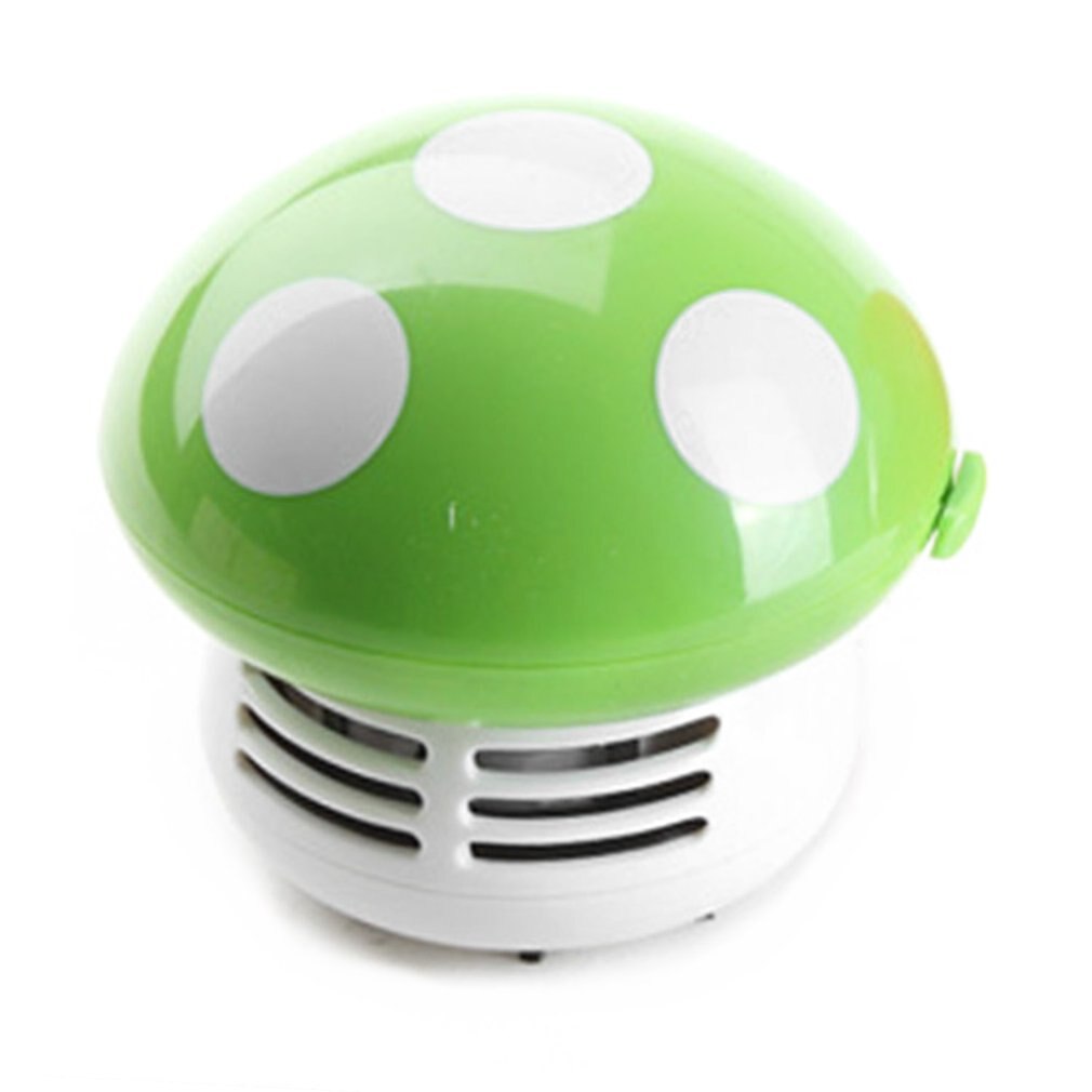 Cute Mini Mushroom Corner Desk Table Dust Vacuum Cleaner Sweeper