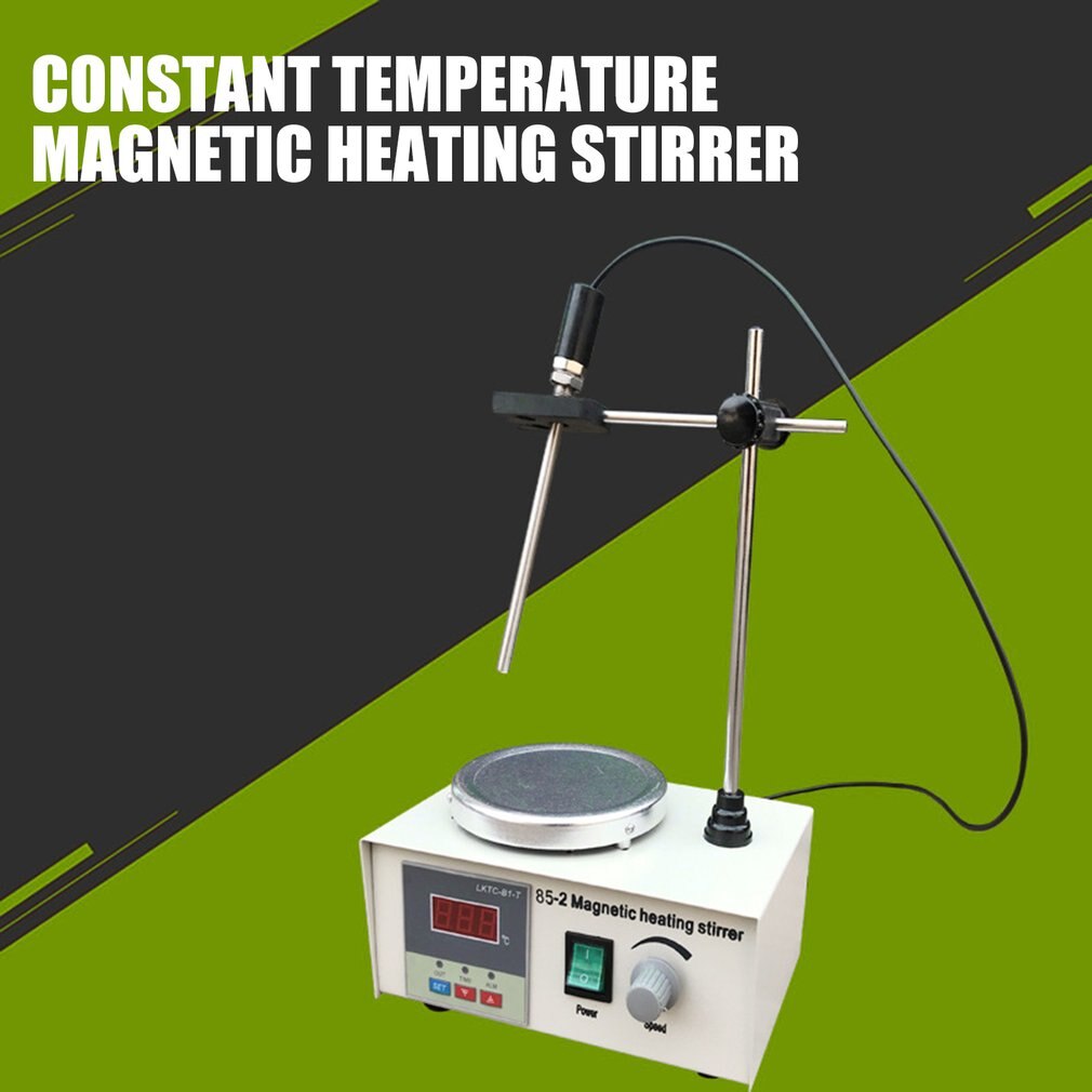 85-2 Hotplate Mixer Magnetic Stirrer With Heating Plate Digital Display School Lab Equipment US EU UK AU Plug