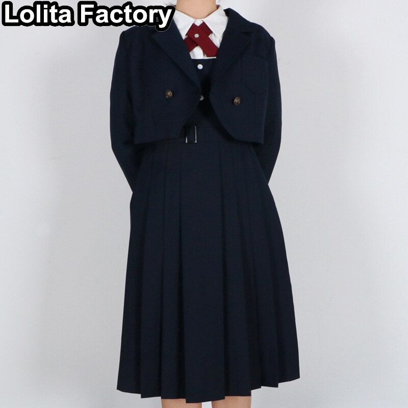 Japanese Women JK Badge short Suit Blazer Dress College Style Girl blazers Suit jacket Outwear Students School Uniform coat