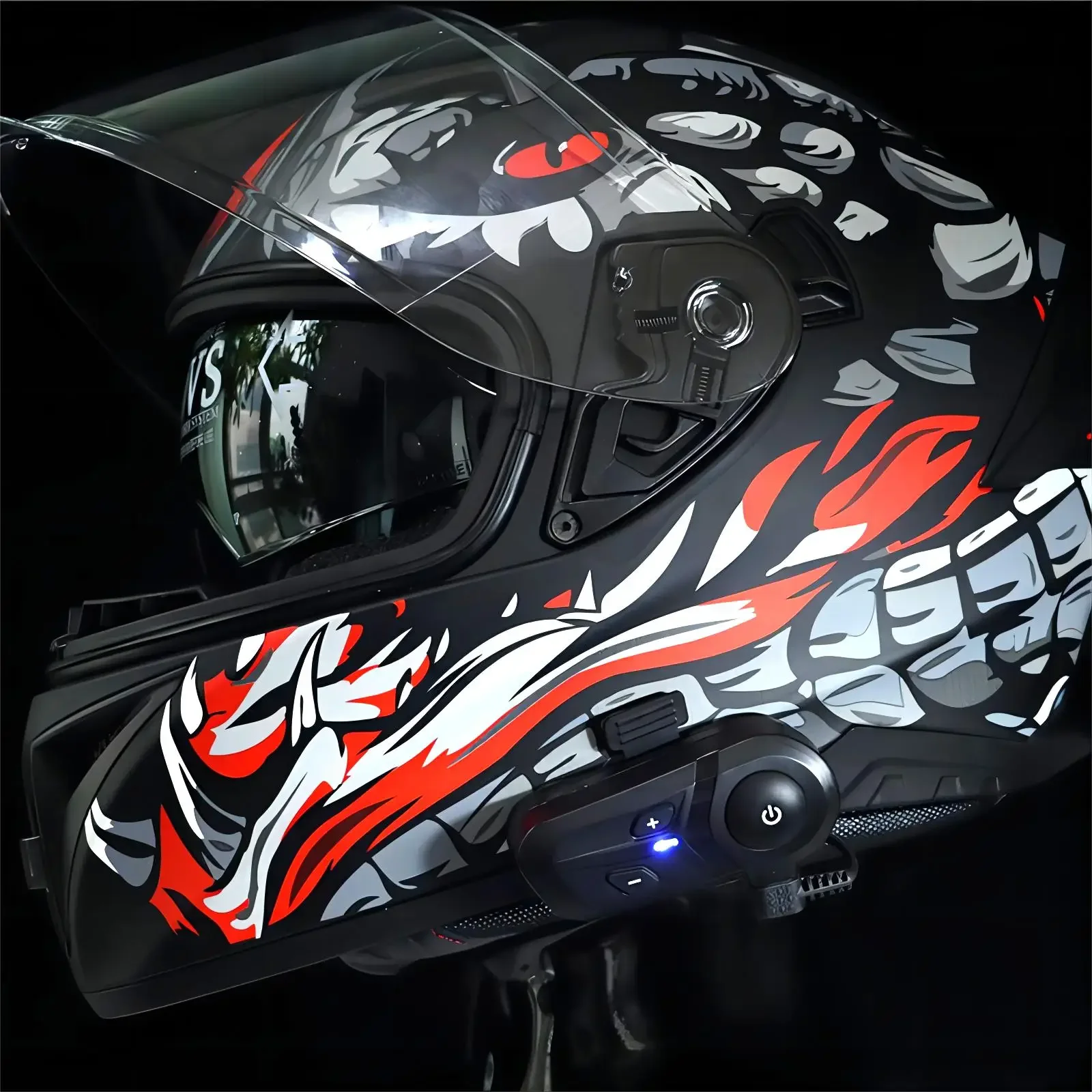 Motorrad Bluetooth Headset 5,3 kabellos Helm Headset Freis prec heinrich tung Bluetooth Telefon Musik Spieler für Motorrad Helme