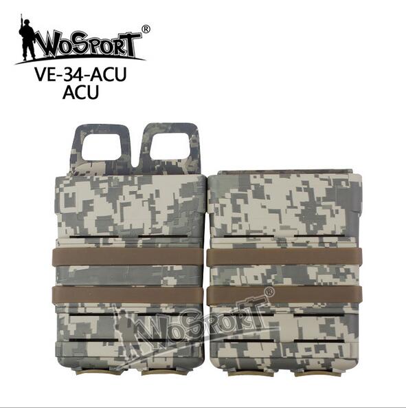 WoSporT MG-02 SCHNELLE mag Taktische Weste Zubehör Kasten Beutel Außen Mittlere Größe Viele Farben Kasten: ACU