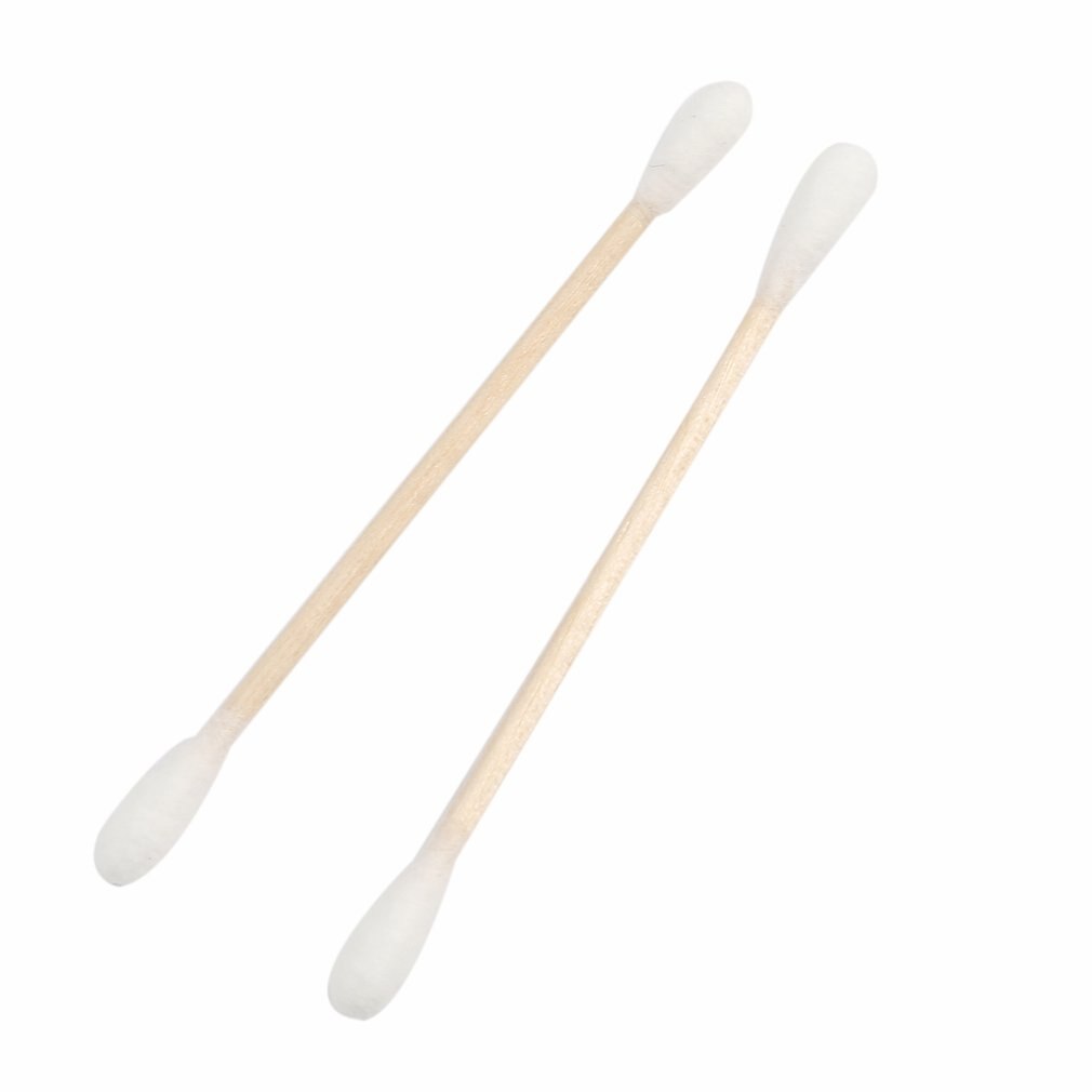 350pcs/box Cotton Swab Disposable Makeup Cotton Swabs Cosmetic Tool Cotton Buds Ear Clean Tools Rectangular Box Wooden Sticks