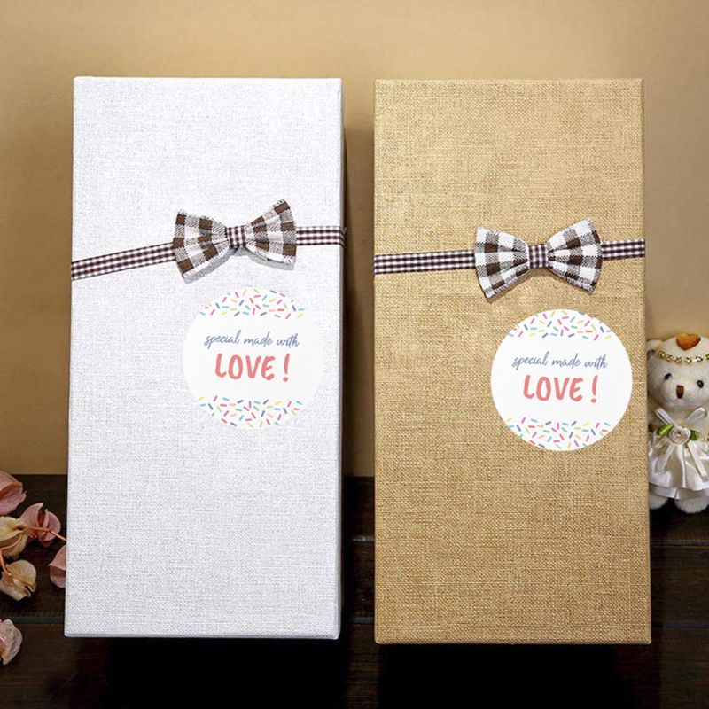 500 Stuks Speciale Gemaakt Met Liefde Sticker Seal Label Voor Pakket Envelop Briefpapier