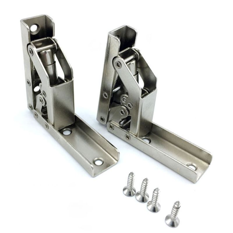 1Pc 90/180 Grad Frühling Klapp Möbel Scharnier See-freies Scharnier Faltbare Schreibtisch Stuhl Brücke Scharniere Hardware- Zubehör Teile