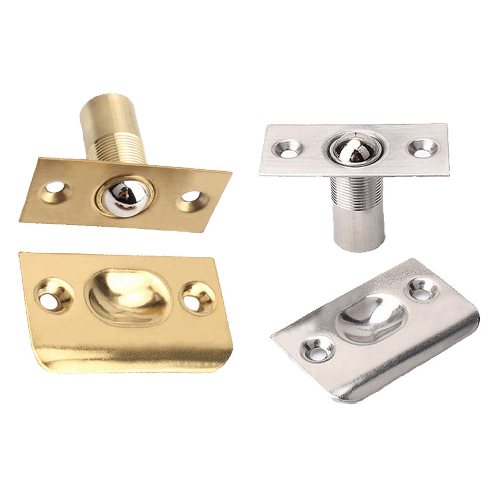 Stainless Steel Door Cabinet Roller Ball Catch Latch Closures, with Strike Plate
