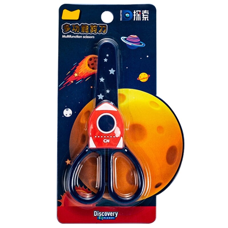 2022 5'' Tip Scissors Safe Stainless Comfort-Grip Handles for Preschool Toddler: Rocket
