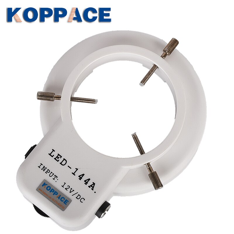 KOPPACE Microscope Adjustable Ring Light LED light Source Stereo Microscope Ring Lamp 144 LED Lamp bead White