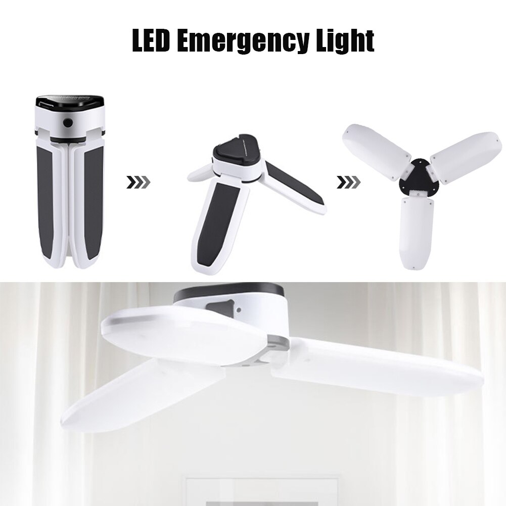 Solar Powered Emergency Light IP65 Waterproof Outdoor Camping ABS Portable Hiking Super Bright Working 60 LEDs Cool White 6500K