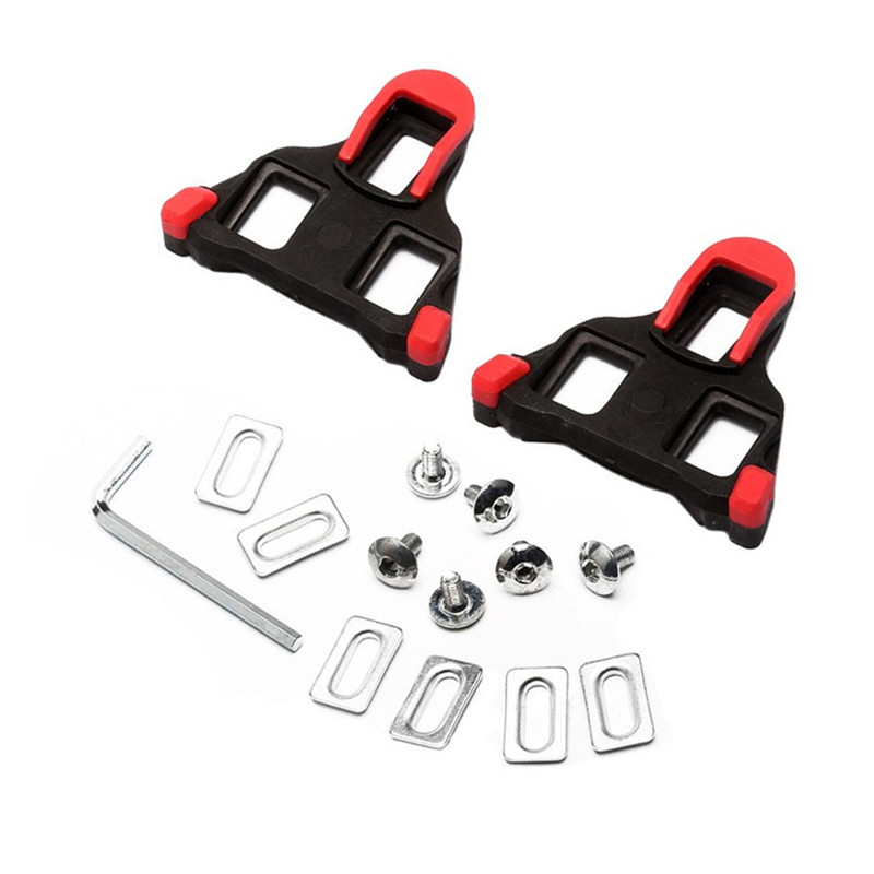Crampons de vélo de route pour Shimano SPD-SL, verrouillage des pédales de cyclisme, pour chaussures système Shimano SH10 SH11 SH12: Rouge