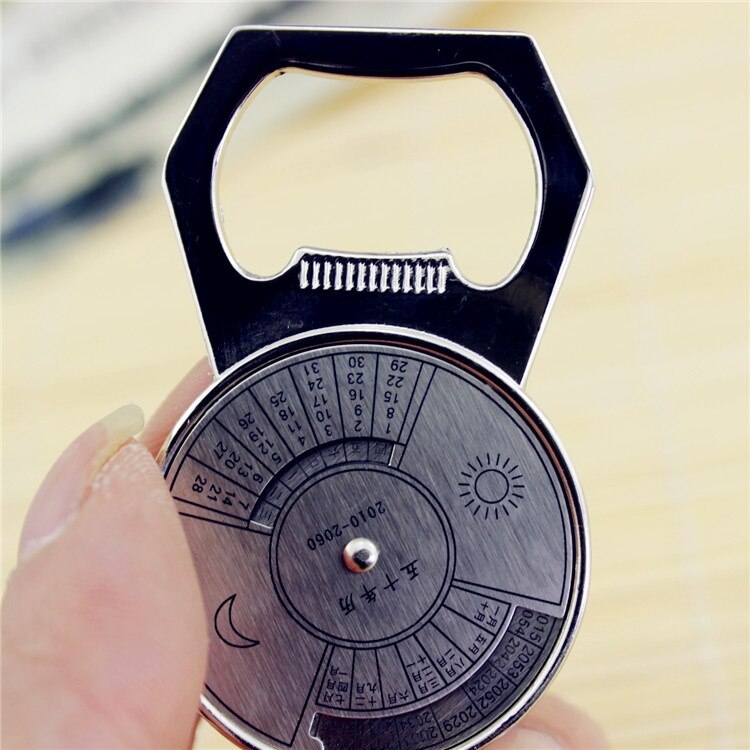 GIEMZA Jaar Kalender Opener Kompas Kalender 1 pc Magical Kalender Metal Bar Tool Bier Kurkentrekker Key Sinker