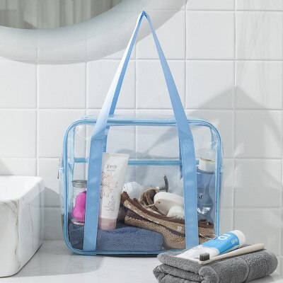 Transparent Waterproof PVC Travel Bag Large Capacity Of Bags Unisex Clothing Sorting Organize Storage Bags Bathing Bag: 01