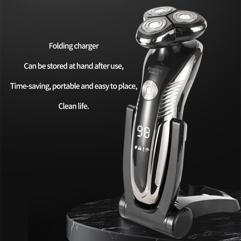 】Electric Shaver USB Rechargeable Wet And Dry Shave Multifunction Fast charge 4D shaving machine Body washing Beard Trimmers