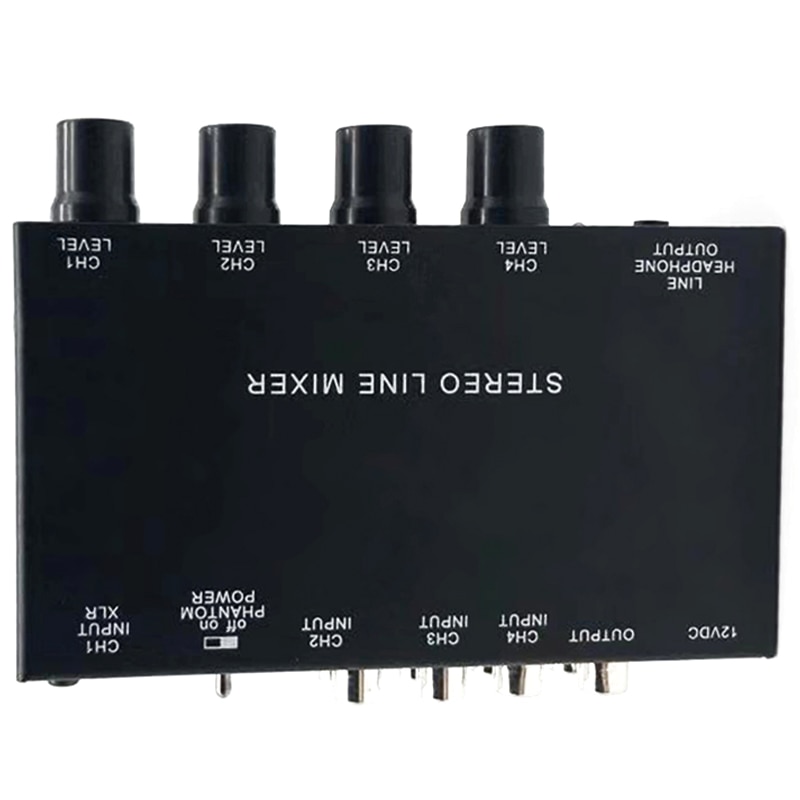 MX500 Ultra-Compact Low Noise 5 Channels Line Mixer with Power Adapter Stereo o Mixer EU Plug: Default Title