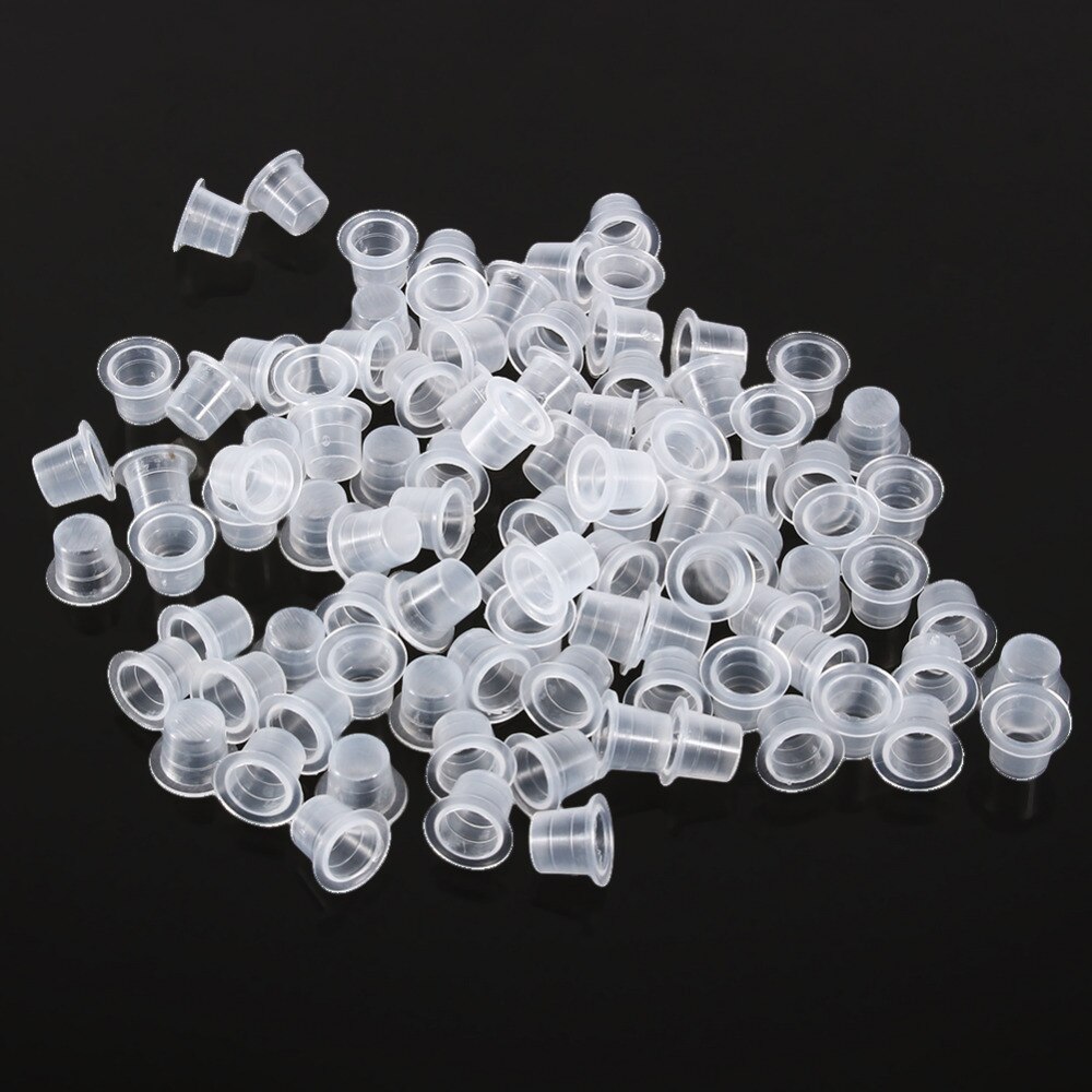 100 stuks kleine tattoo machine pigment inkt cups dop tattoo pigment cups benodigdhedenset
