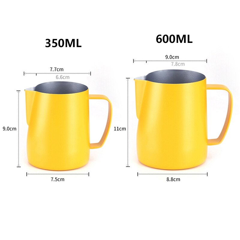 350Ml Espresso Dampende Pitcher Roestvrij Staal Melk Koffie Opschuimen Werper Cup Dampende Pitcher Bier Wijn Drinkware