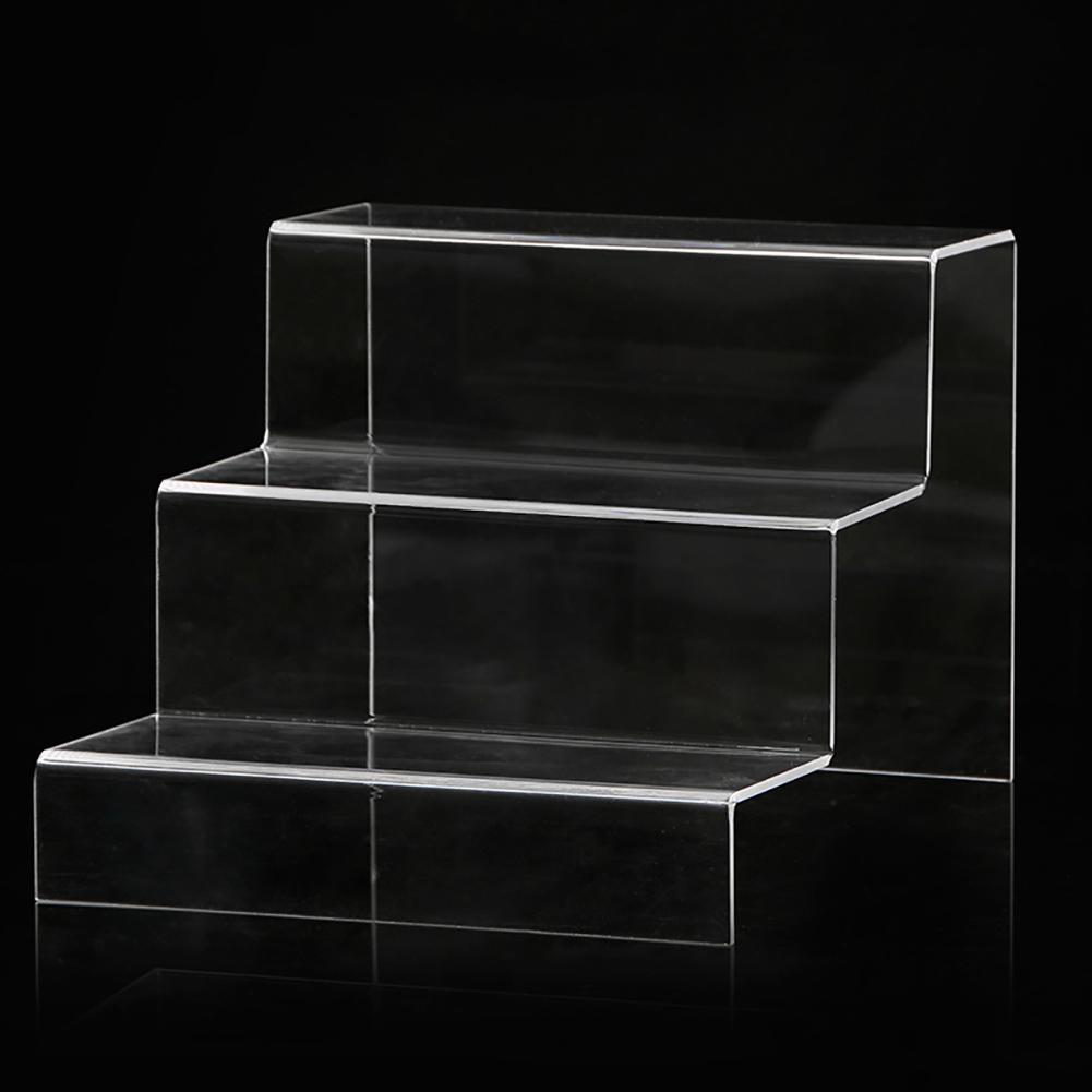 Akryl plast detaljhandel stigeräknare display sockel display produkter perfekt för butiker, bås, prydnader, modeller etc (klart): 3 lager