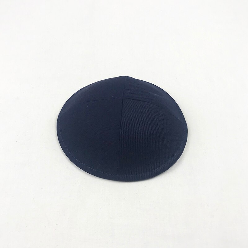 Linen Cotton Jeans Kippah Yarmulke Jewish Yamaka Kippa Israel Cap Judaica with clip: QM-navy