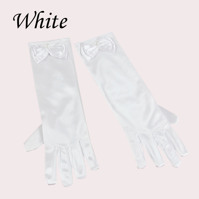Cosplay Handschuhe für Mädchen Lange Prinzessin Handschuhe Mädchen Handschuhe Geburtstag Hochzeit Kleid Satin Handschuh mit Bogen Kostüm Zubehör: 4