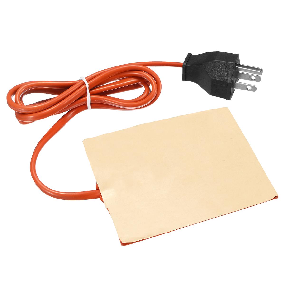 Almohadilla de calefacción de silicona para tanque hidráulico, almohadilla de aceite con enchufe, 110V, 120W, 250W, 330W