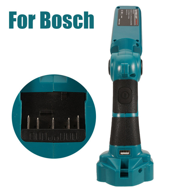 12W Tool Licht Voor Dewalt Voor Makita Voor Bosch Voor Milwaukee 18V Lithium Ion Batterij Zaklamp Indoor Outdoor led Werken Lamp: For Bosch