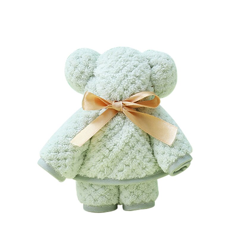 35x7 5cm/30x4 0cm/35x75cm Essuie-mains Ours Serviette Corail Polaire Serviette de Visage Doux Absorbant Serviette Propre Visage Serviette Pour Salle De Bain: 03 / 30x30cm
