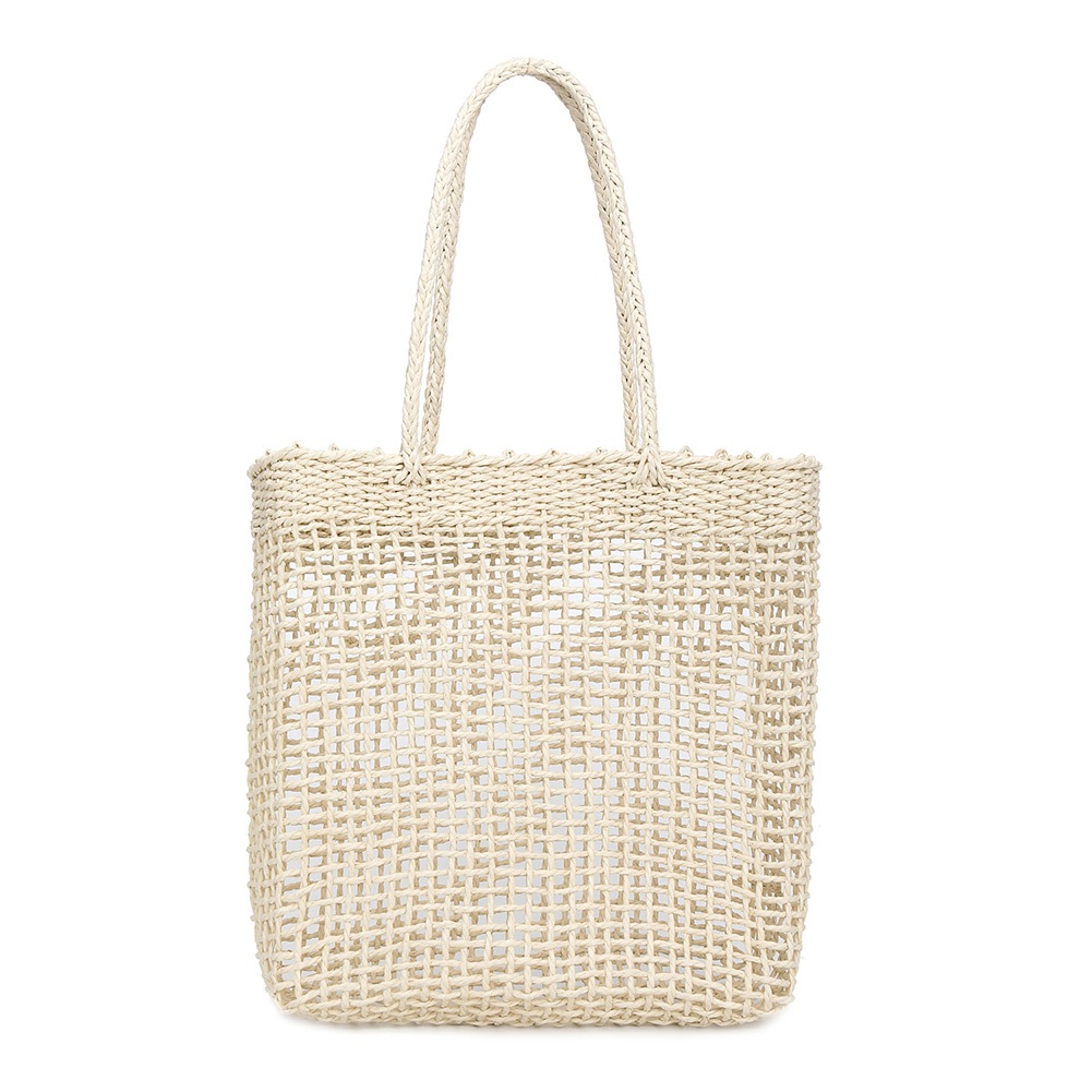 Women Handbag Hollow Handmade Straw Woven Tote Large Capacity Summer Beach Shoulder Bag Party