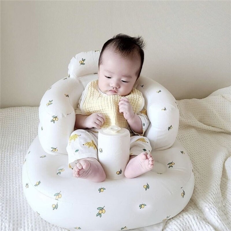 1 Pc Multifunctional Baby PVC Inflatable Seat Inflatable Bathroom Sofa Learning Eating Dinner Chair Bathing Stool