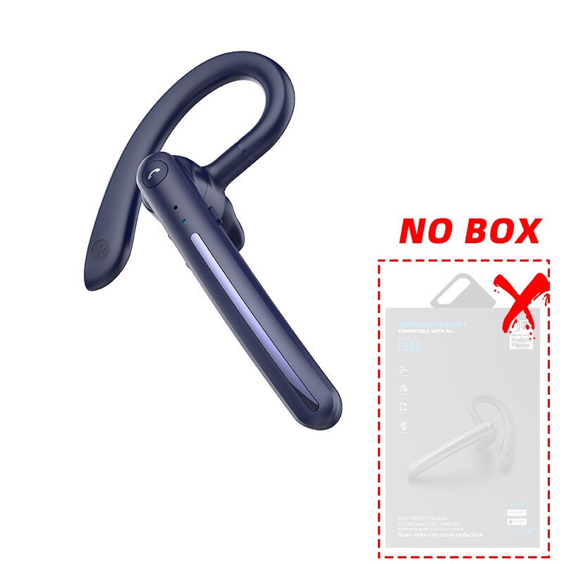 OhrbüGel-Headset Drahtlose Bluetooth-kompatibel Kopfhörer mit Zwei Micphone Lärm abbrechen Reduktion Ohr Handys Mic Volumen Kontrolle: Blau ohne Kasten