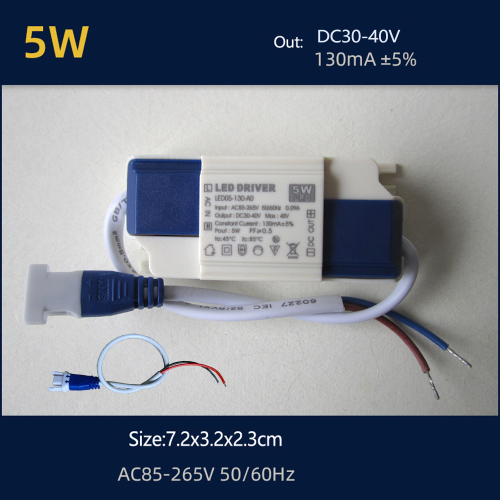 110V 220V 30W 36W 40W 50W LED Driver DC24-42V 700mA 750mA 900mA 1050mA 1200mA 1500mA Flicker Free Power Supply External Lighting: Beige