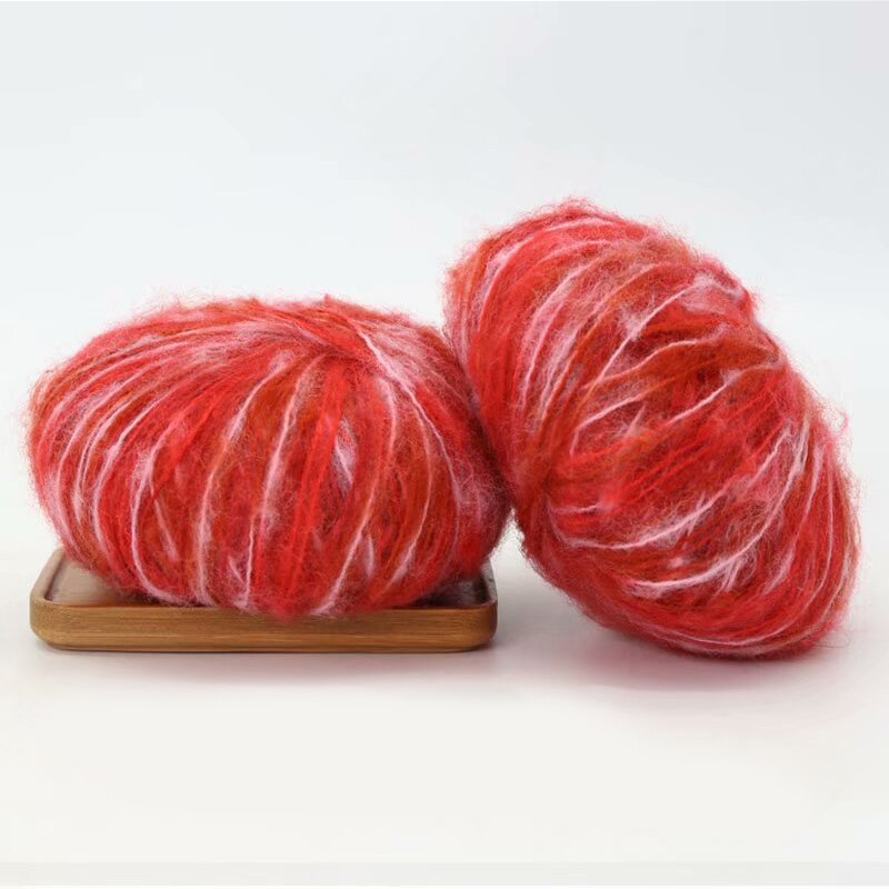 25g 14 couleurs fil de laine coloré pour tricoter Segment teint 1 brin à la main fils au Crochet pour tricoté chapeau écharpe pull