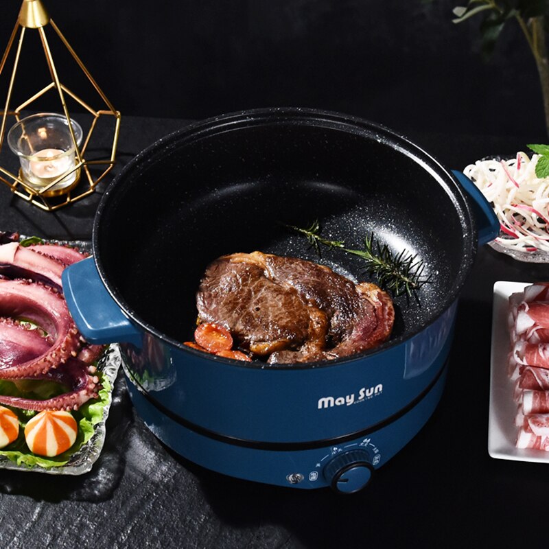 Vaporera de alimentos Manual, calentador eléctrico de comida, hervidor de masa hervida, rollo de fideos y arroz, Dampf Topf