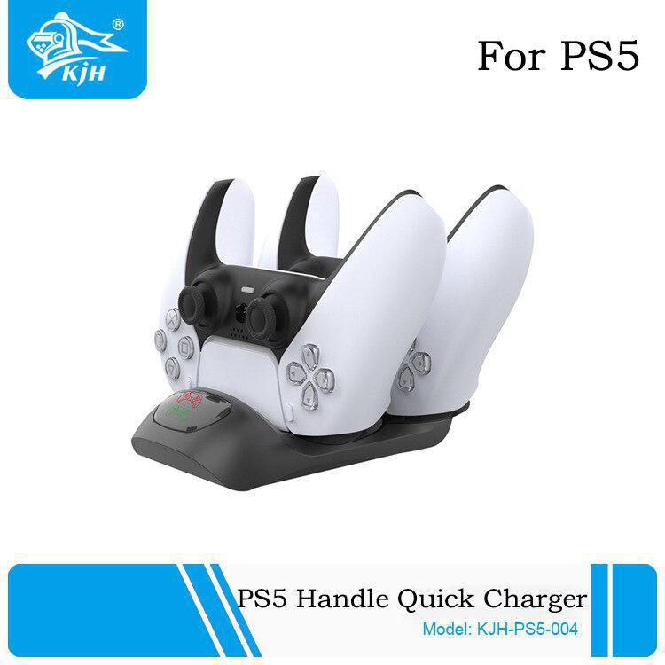 For PS5 Controller Charger with LED Light Wireless Charger Fast Charging Station: Default Title