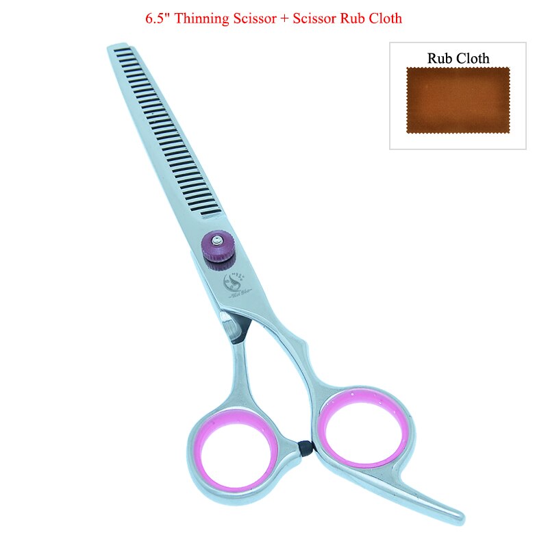 7.0" Stainless Steel Dogs Grooming Scissors Straight Scissor Thinning Shears Up Curved Tesoura Pets Clipper B0007A: B0007A-03-65