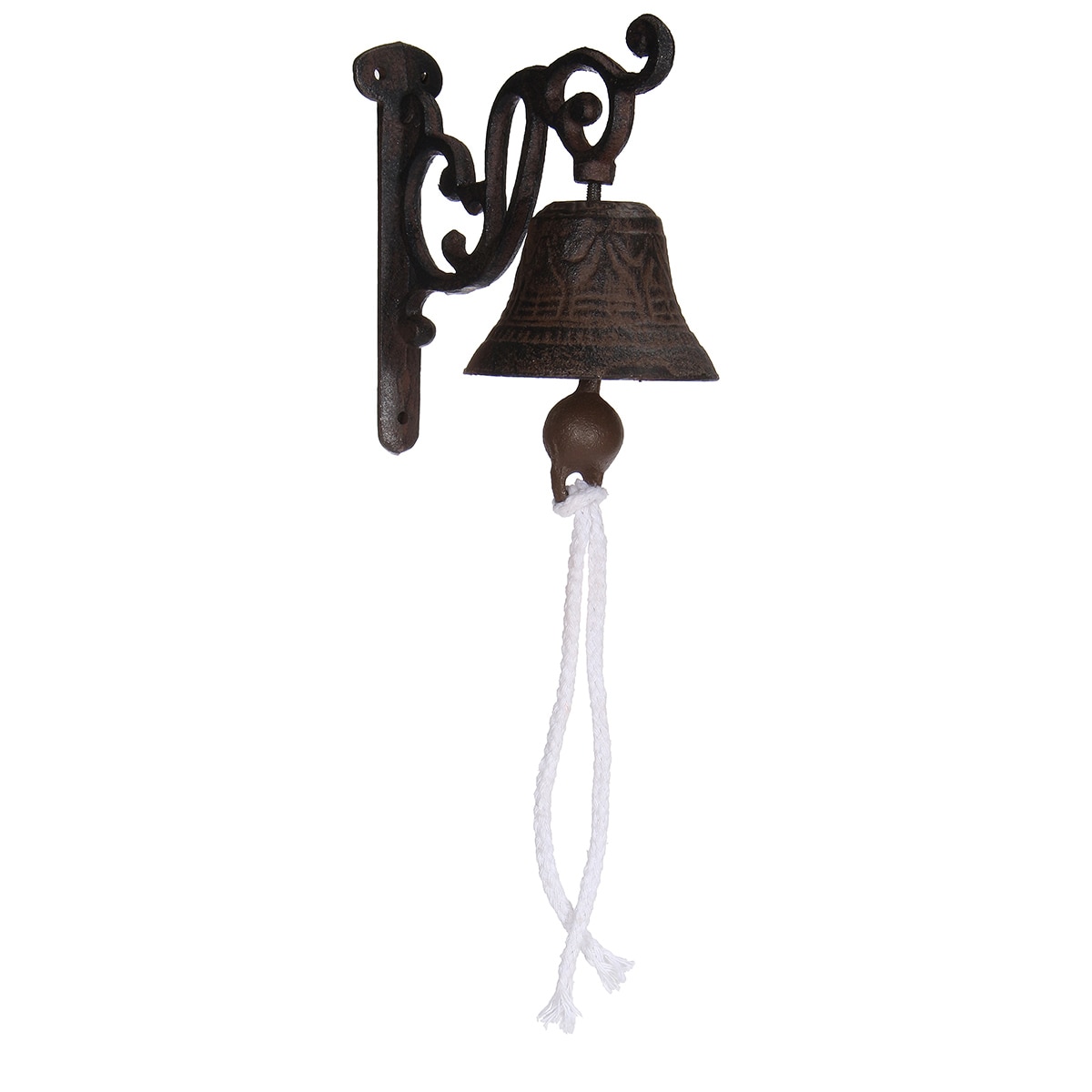Timbre de hierro fundido del jardín puerta de entrada campana rústica Puerta de bienvenida pared decorativa Vintage entrada porche señal al aire libre