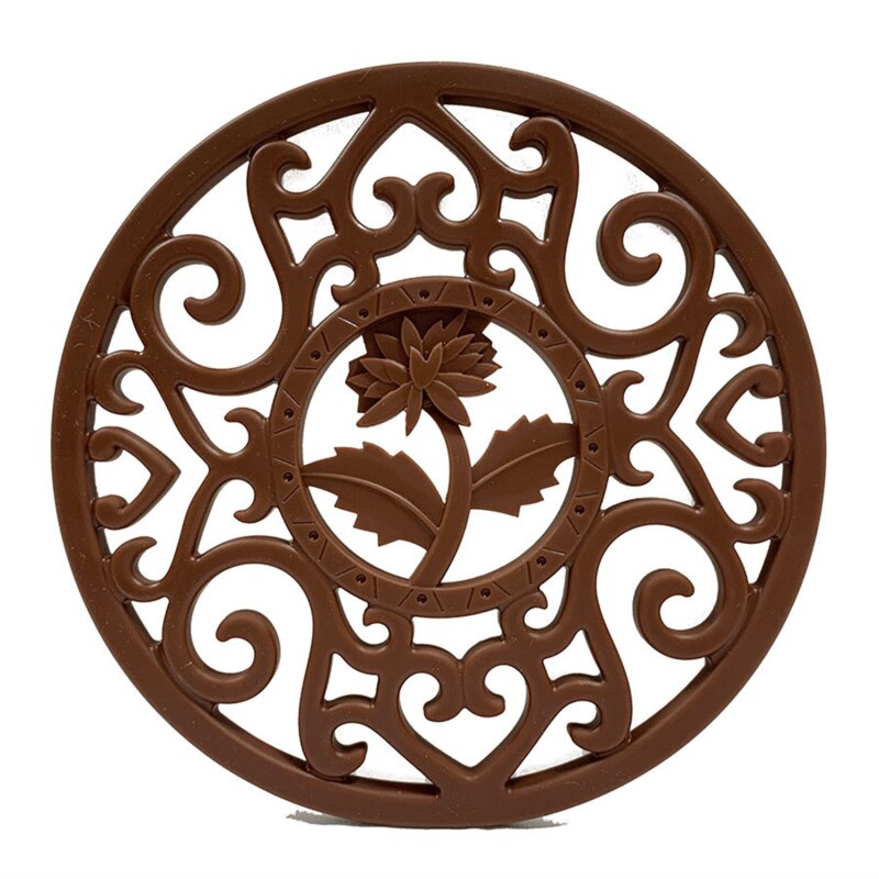 Exquisite Cast Iron Teapot Trivets Teapot Holder Chrysanthemum Pattern Pot Mat Kitchen Teaware Tea Ceremony Accessories