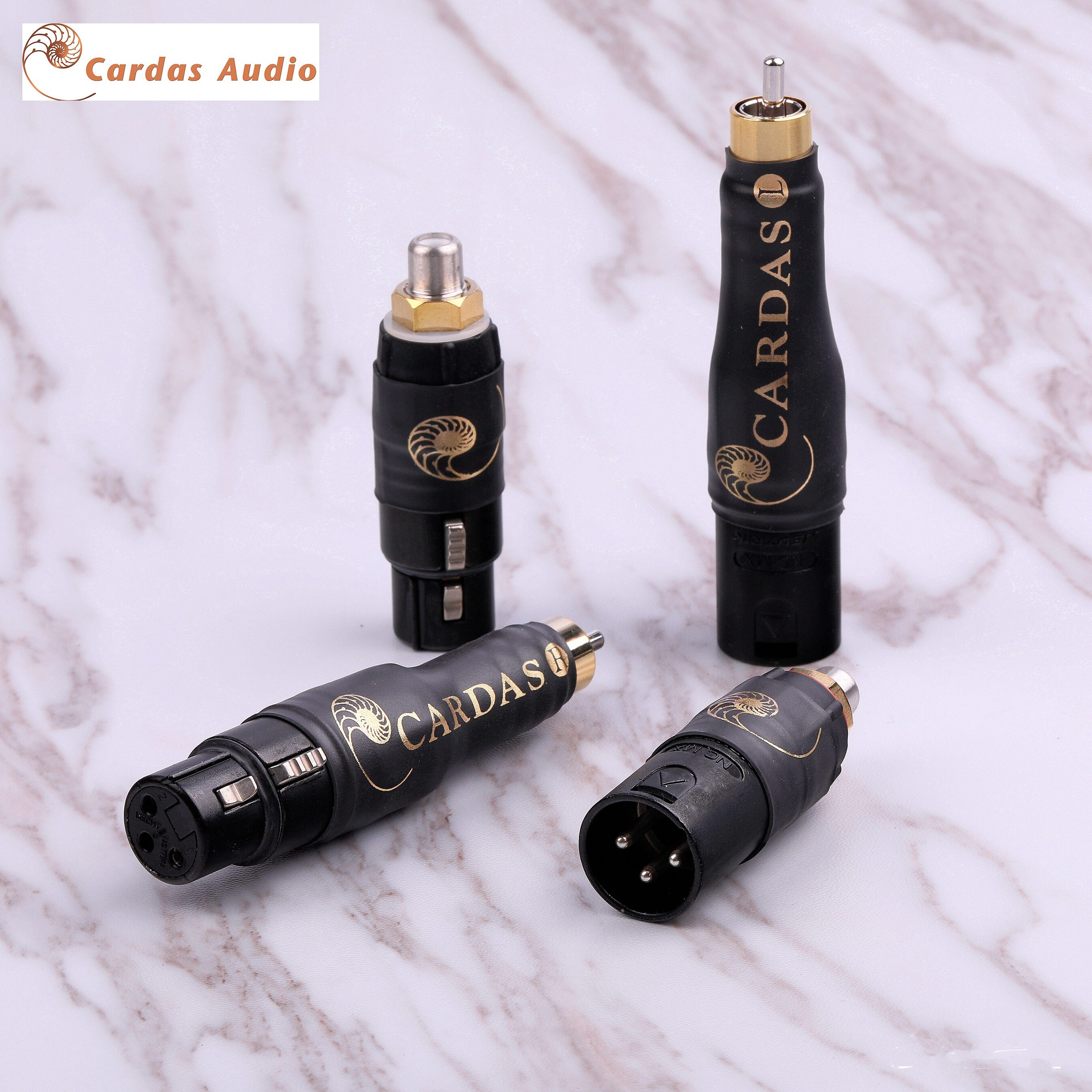 Cardas-adaptador de enchufe hembra a hembra, conector de Audio HIFI XLR macho a RCA macho,
